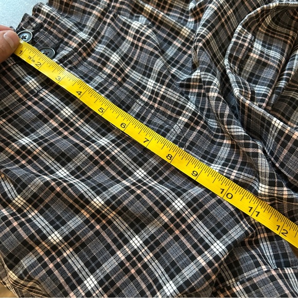 ❤️ American Eagle Outfitters Black Plaid High Waist Shorts - Picture 8 of 10